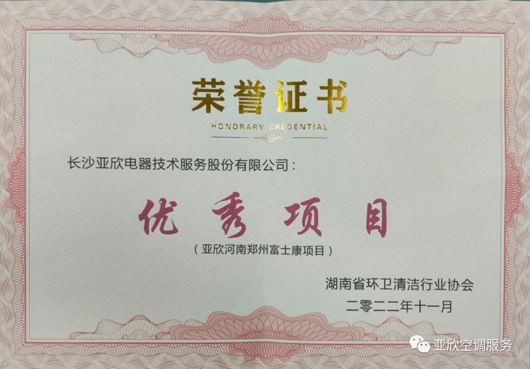 217永信贵宾会荣获湖南清洁行业2022年度“学雷锋先进企业”、“优良项目”等荣誉(图3)
